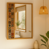 woodlinehome el yapımı ahşap seramik çini ayna WDLAY001