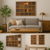 woodlinehome el yapımı ahşap kilimli dekoratif ayna WDLAY003 woodlinehome el yapımı ahşap kilimli dekoratif ayna WDLAY003