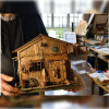 woodlinehome el yapımı balıkçı  kulubesi minyatür model diorama WDLDİ002