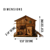 woodlinehome el yapımı balıkçı  kulubesi minyatür model diorama WDLDİ002